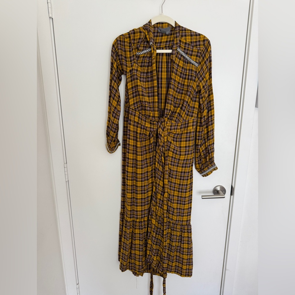 Anthropologie Dalton Wrap Maxi Dress